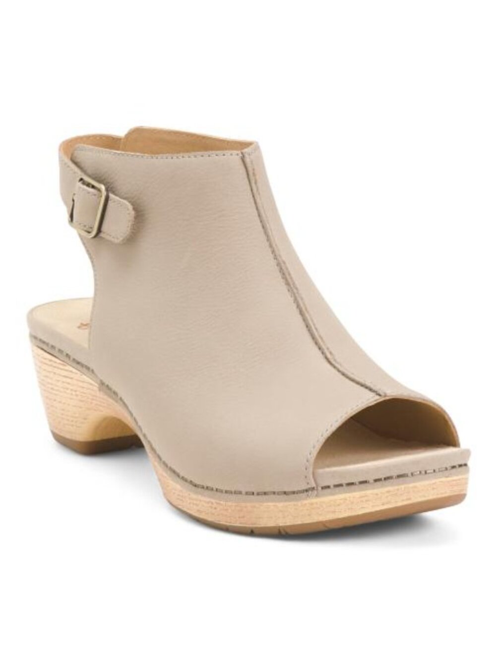 DANSKO Nubuck Leather Lizzy Peep Toe Heel Comfort Boots